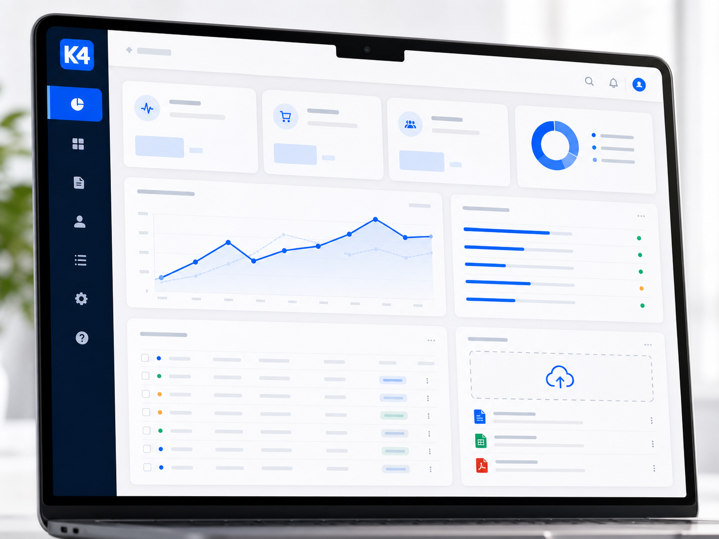 Mockup eines K4 Kundenportals